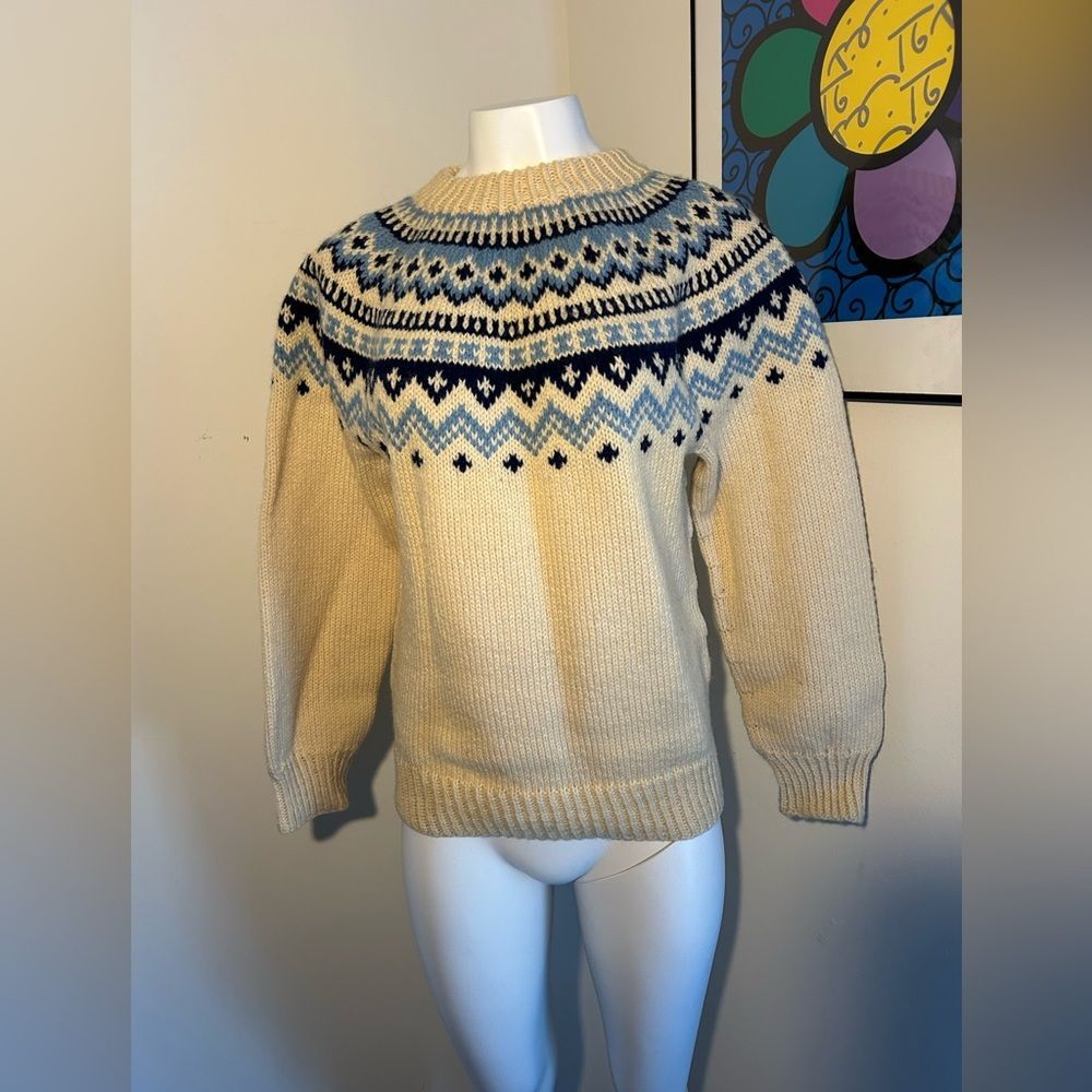 Lulle Otterstad Vintage Handmade in Norway Wool Sweater